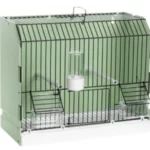 2GR Green Exposition Cage with 3 Doors and Black Grid Art. 315/FN3Y
